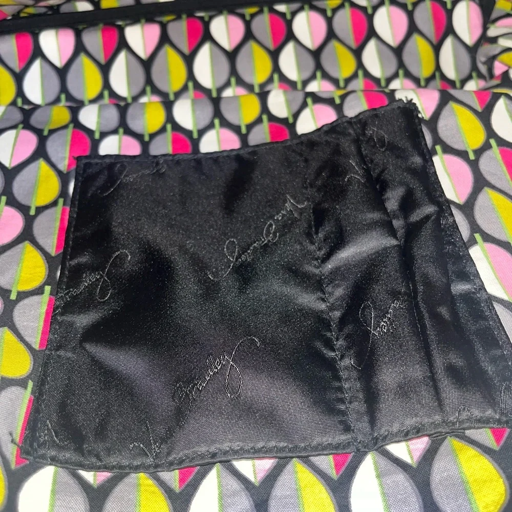 Vera Bradley Black Microfiber Large Quilted Tote BNOT NEVER USED - Picture 7 of 16